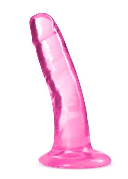 B Yours Plus Hard N Happy Dildo – Pink, Soft Feel with Suction Cup