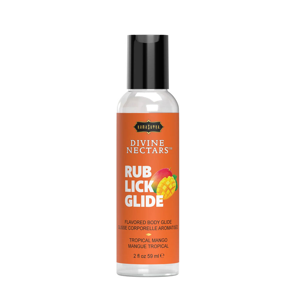 Kama Sutra Divine Nectars Flavored Body Glide - Tropical Mango - 2 Fl. Oz.