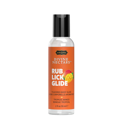 Kama Sutra Divine Nectars Flavored Body Glide - Tropical Mango - 2 Fl. Oz.