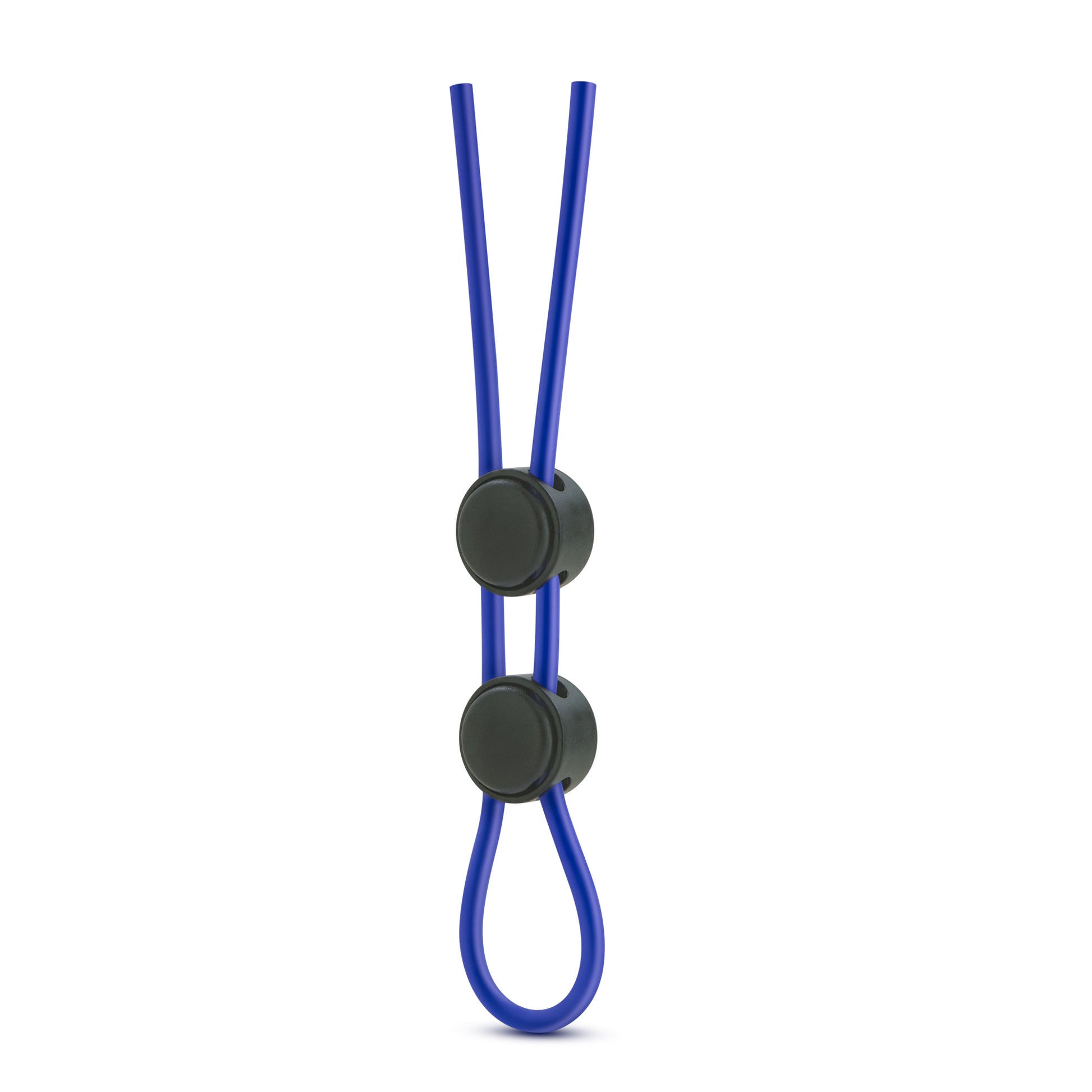 Blush Stay Hard Silicone Double Loop Cock Ring - Blue
