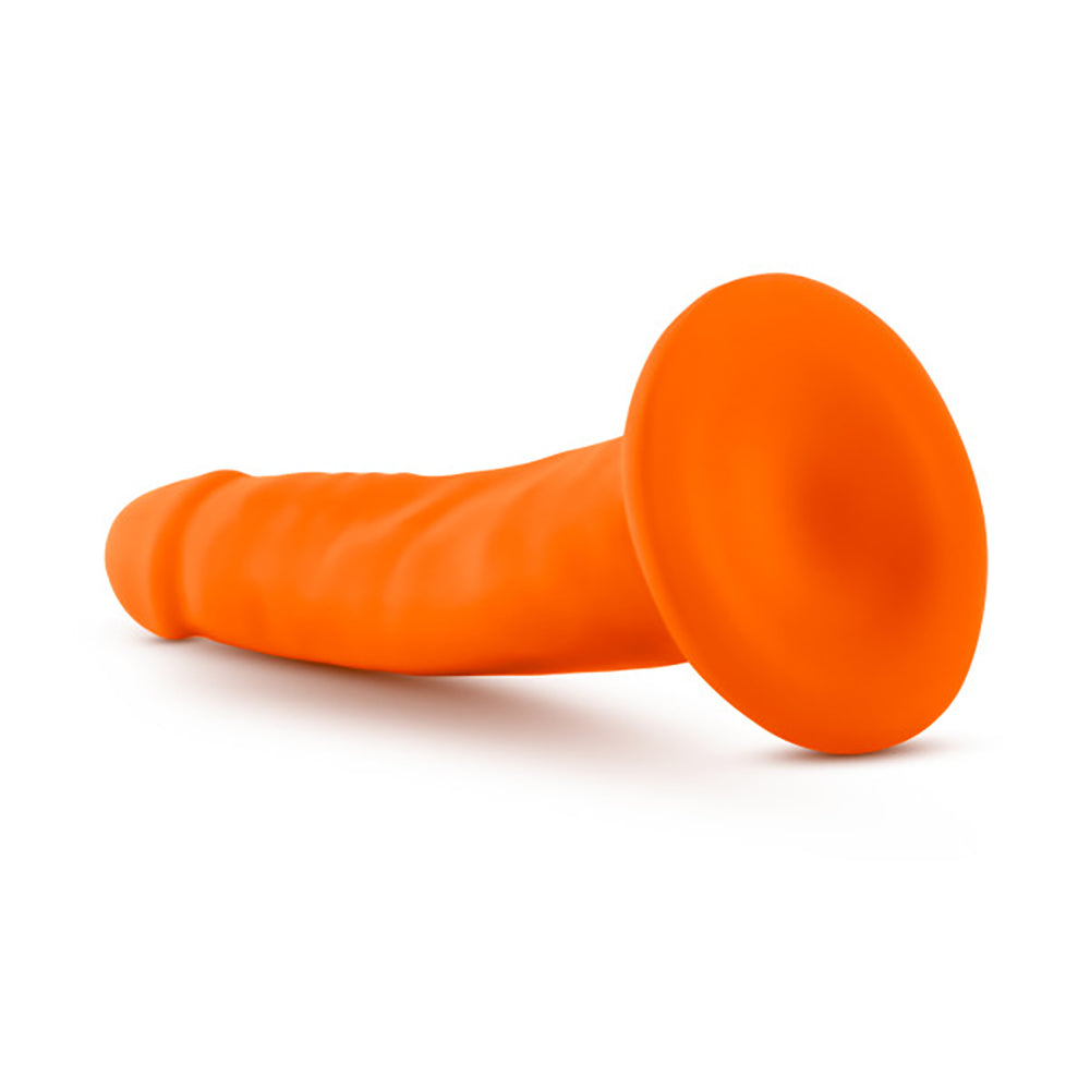 Blush Neo 5.5 Inch Dual Density Cock - Neon Orange