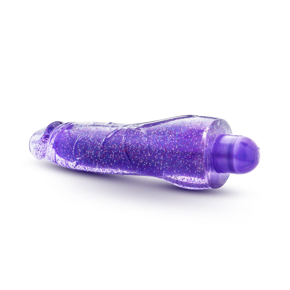Glow Dicks Molly Glitter Vibrator - Multi-Speed G-Spot Vibrator - Purple