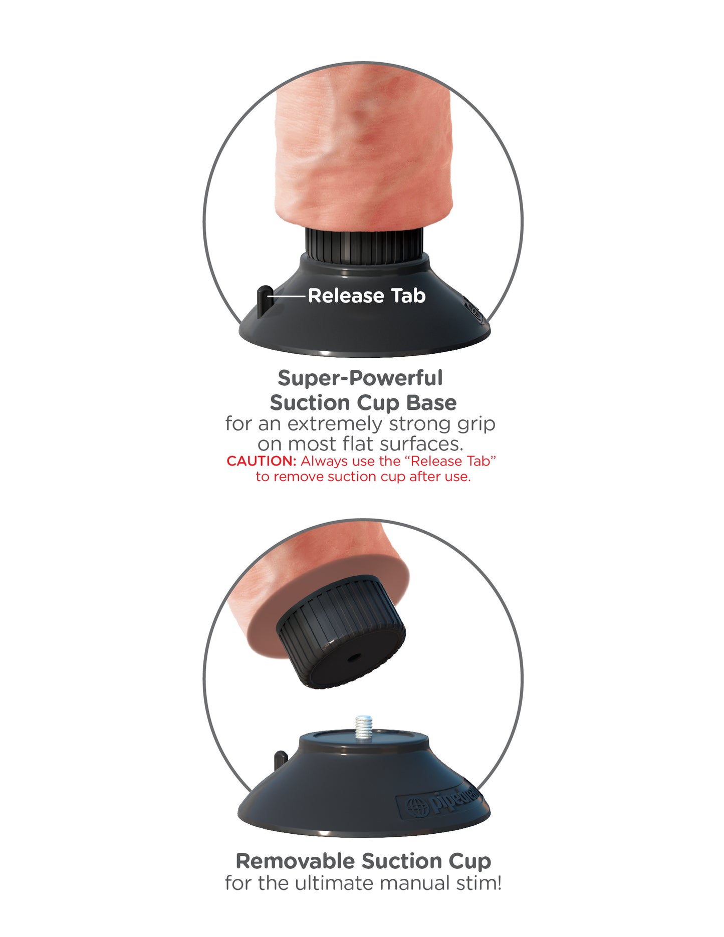 King Cock 7-Inch Vibrating Cock with Balls – Flesh