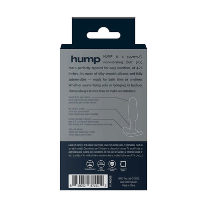 VeDO Hump Silicone Anal Plug - Waterproof Black Butt Plug