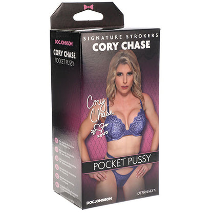 Doc Johnson Cory Chase Ultraskyn Pocket Pussy - Realistic Beige Stroker