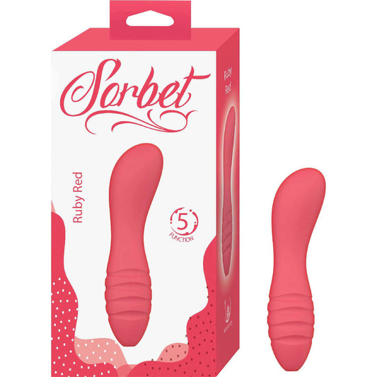 Nasstoys Ruby Red Silicone Bullet Vibe – Multi-Function, Rechargeable, Red