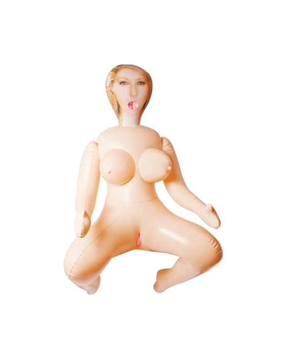 Nasstoys Inflatable Love Doll Vanessa with 3 Holes – Beige