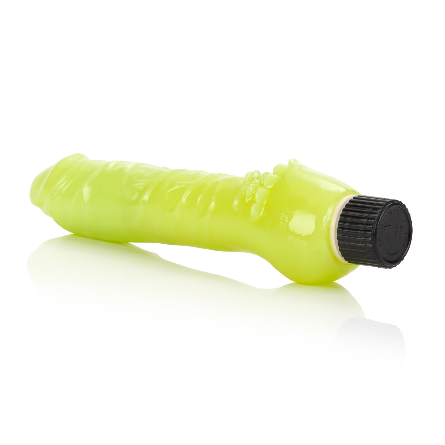 CalExotics Glow-in-the-Dark Jelly Penis Vibe – Multi-Speed – Green
