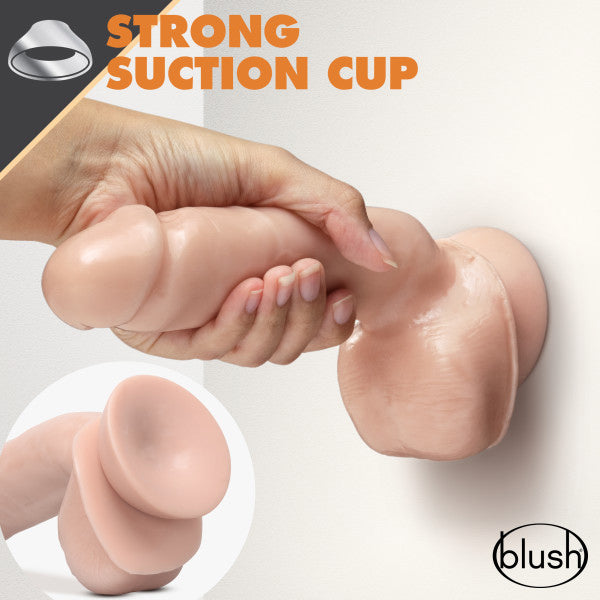 Dr. Skin Glide 8.5 Inch Self Lubricating Dildo with Suction Cup - Vanilla
