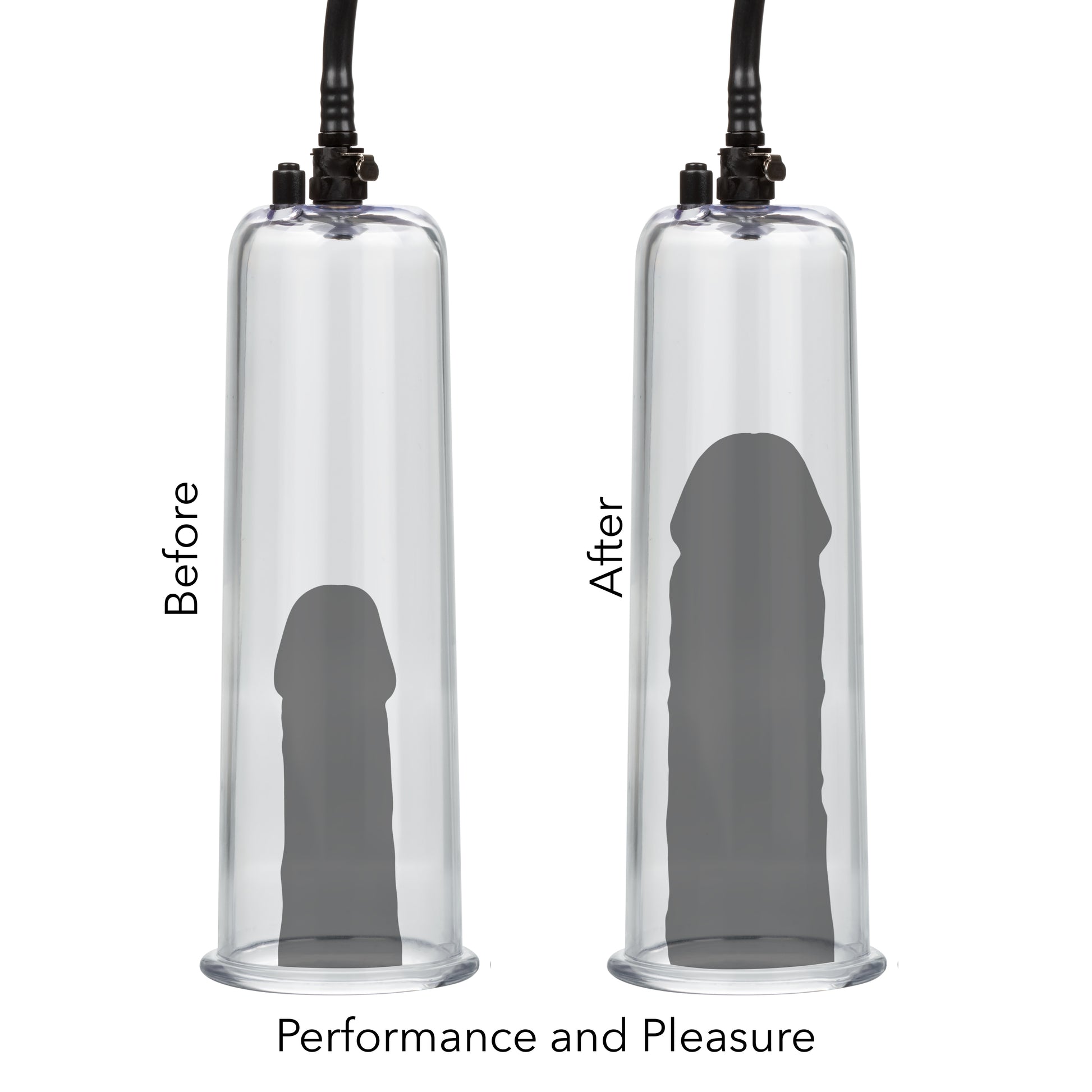 CalExotics Optimum Series Maximum Results Pump Set – Clear – Includes 2 Penis Pumps