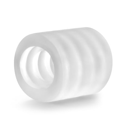 X5 Men Downtown BJ Stroker – Clear – Ribbed Mini Stroker