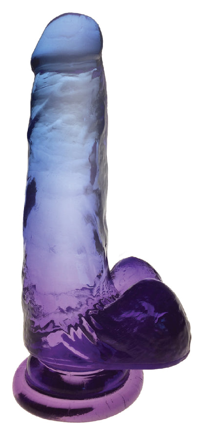 Shades 7 Inch Gradient Dong with Suction Cup – Blue and Violet