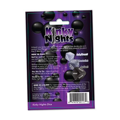 Creative Conceptions Kinky Night Dare Dice – Control and Restraint Game