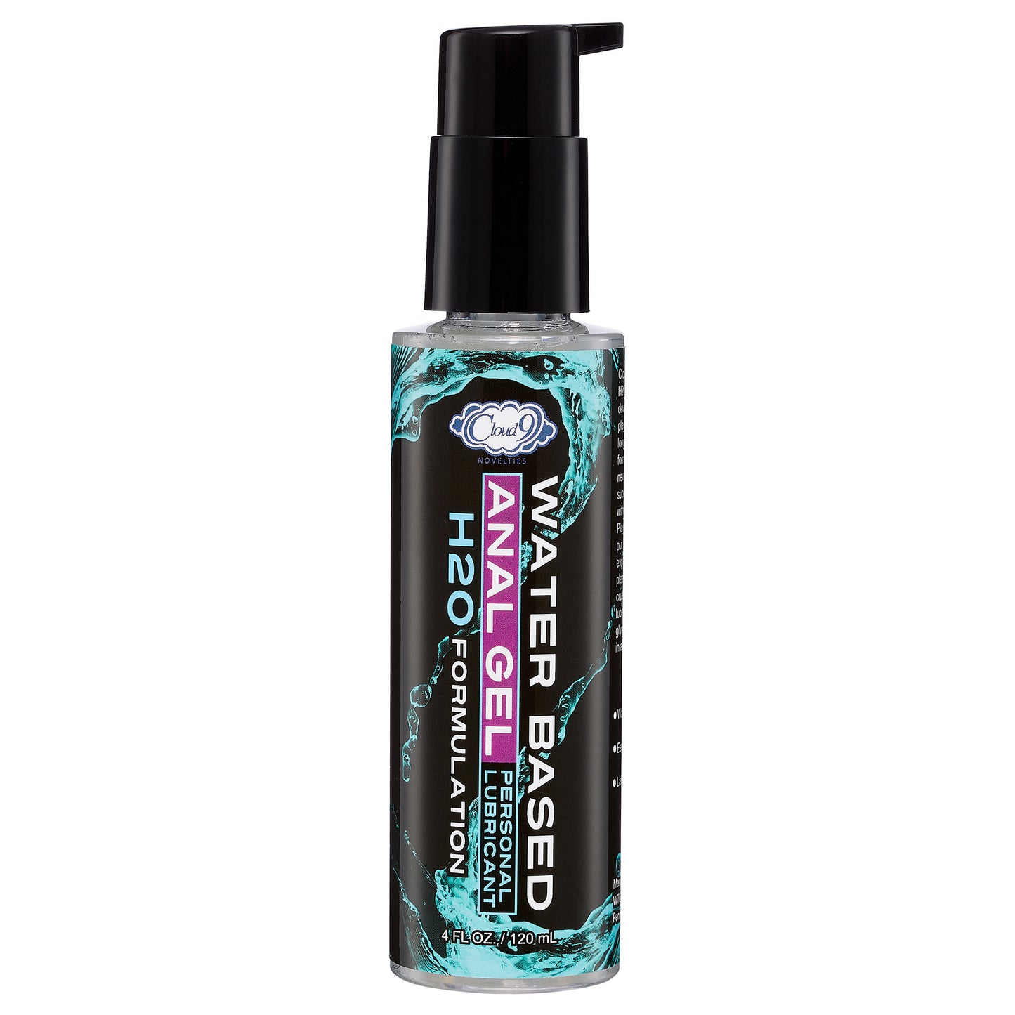 Cloud 9 Novelties Anal Play H20 Gel – Water-Based Personal Lubricant – 4 Fl. Oz.