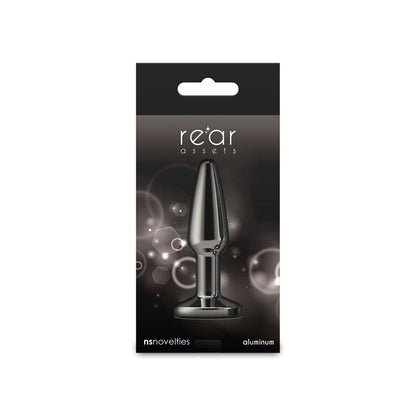 nsnovelties Rear Assets Tapered Small Anal Toy - Gunmetal Black