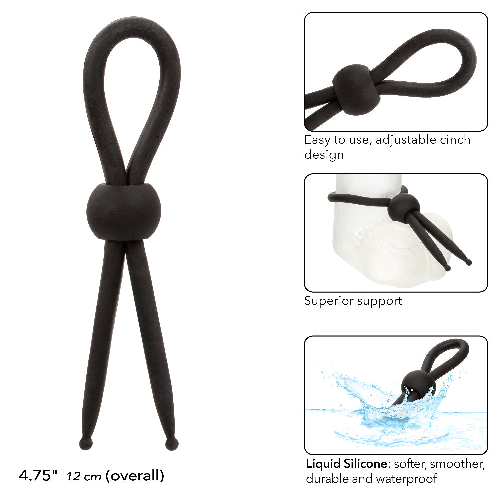 Alpha Liquid Silicone Lasso – Stretchy Enhancer – Black