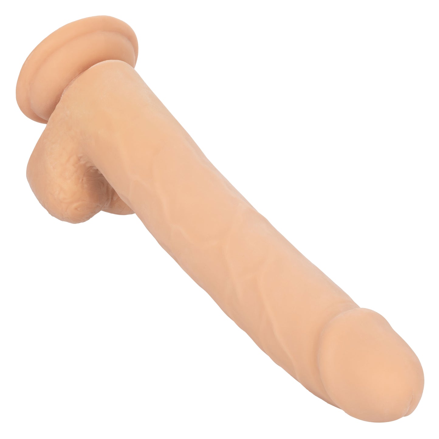 CalExotics Size Queen 10-Inch Realistic Dildo with Suction Cup Base – Ivory