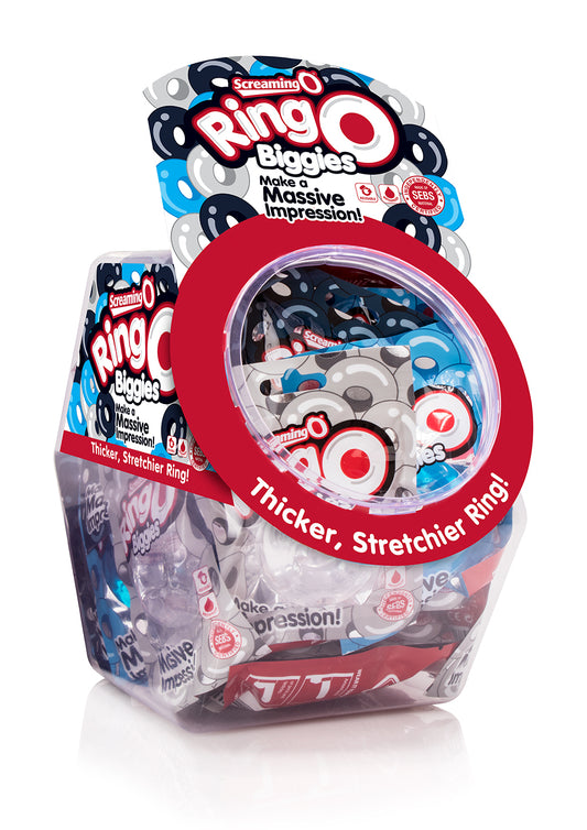 Screaming O RingO Biggies Candy Bowl – Assorted Colors, 36 Count