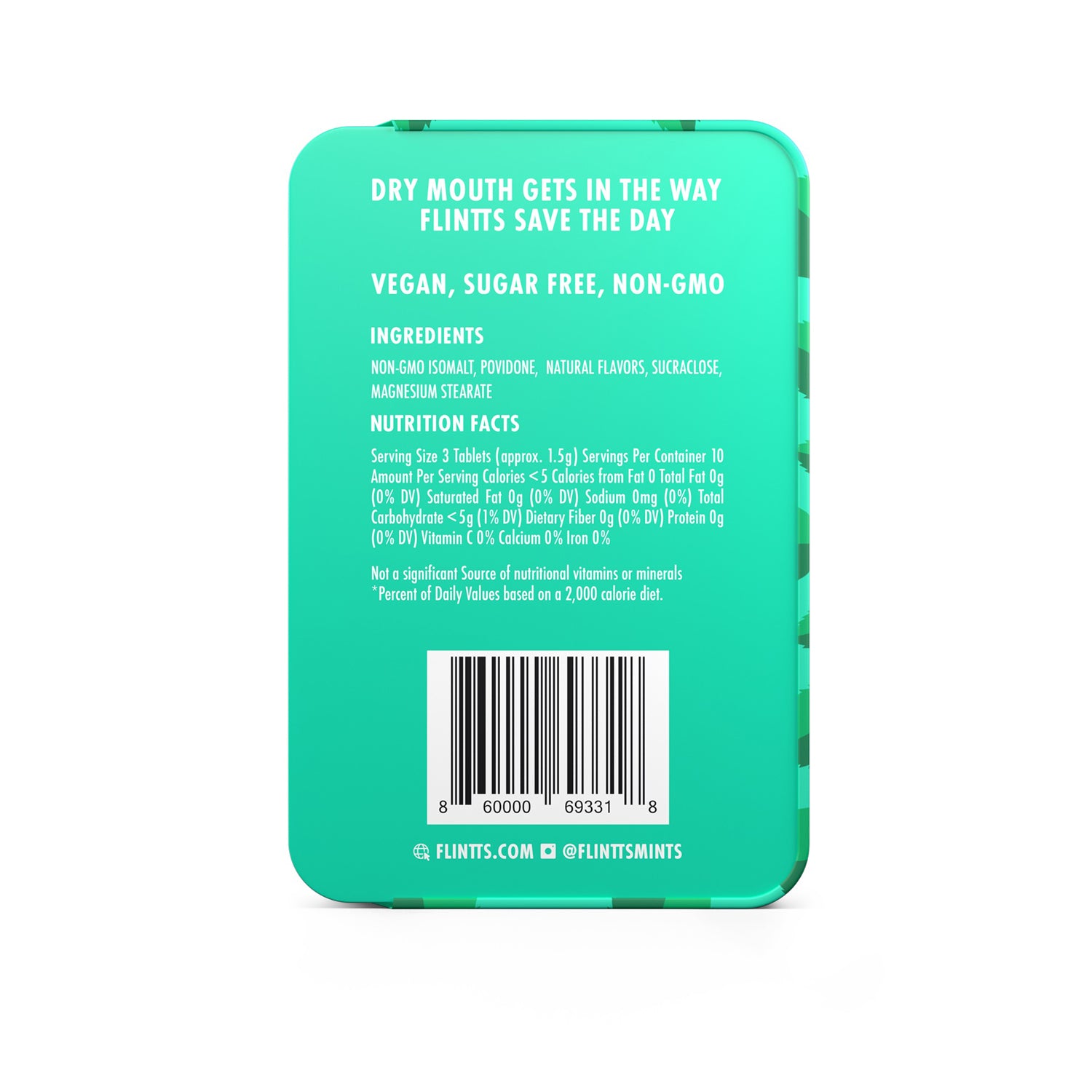 Flintts Mouth Watering Mints F-Strength - Spearmint Flavor