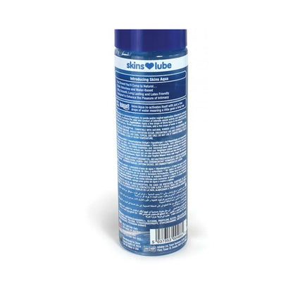 Skins Aqua Water-Based Lubricant 4.4oz - Natural Feel, Long Lasting, Clear