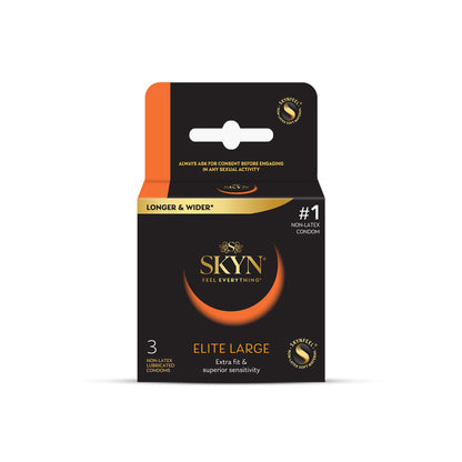 Lifestyles Skyn Large Condoms - Premium Polyisoprene, 3 Pack