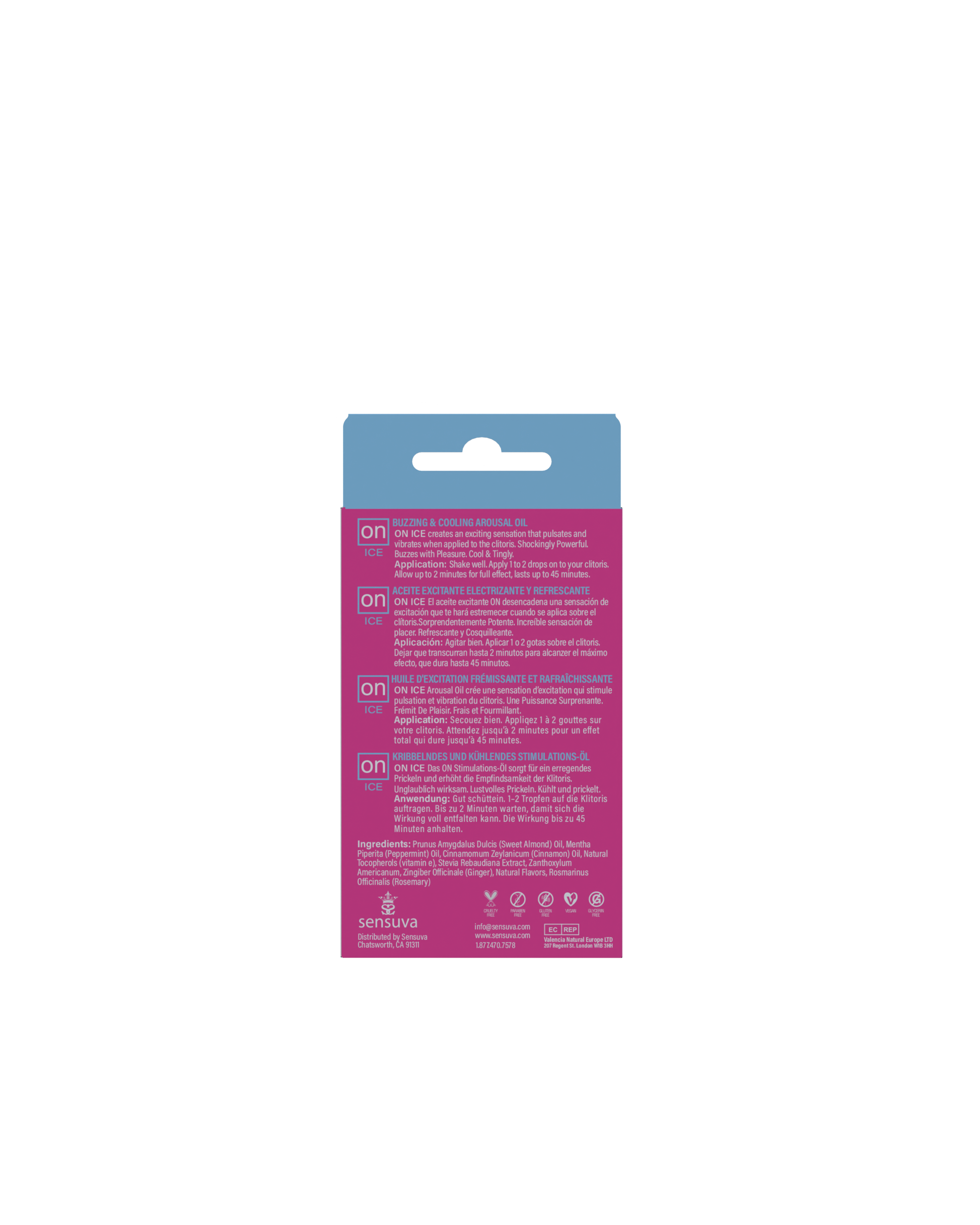 On Ice Buzzing and Cooling Arousal Oil 5ml