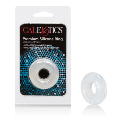 CalExotics Premium Silicone Ring - Medium - Clear - Body-Safe