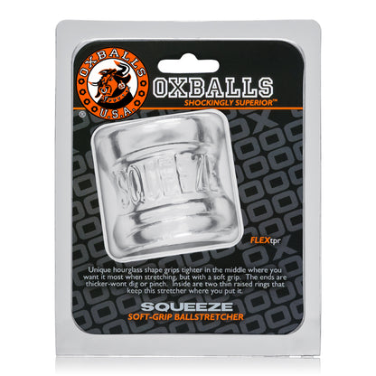 Oxballs Squeeze Soft-Grip Ballstretcher – Clear
