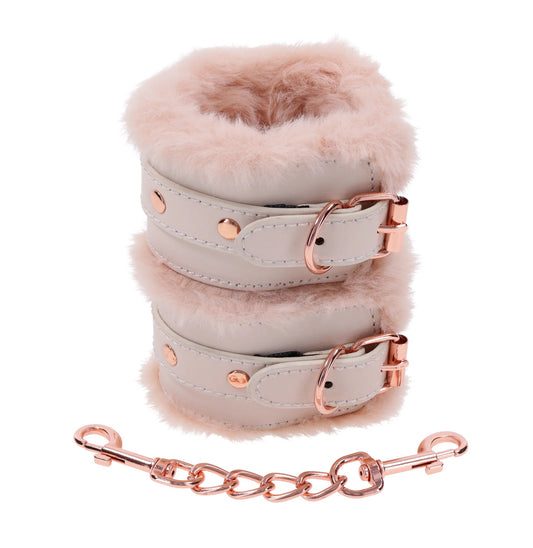 Peaches N Creame Fur Handcuffs - Pink