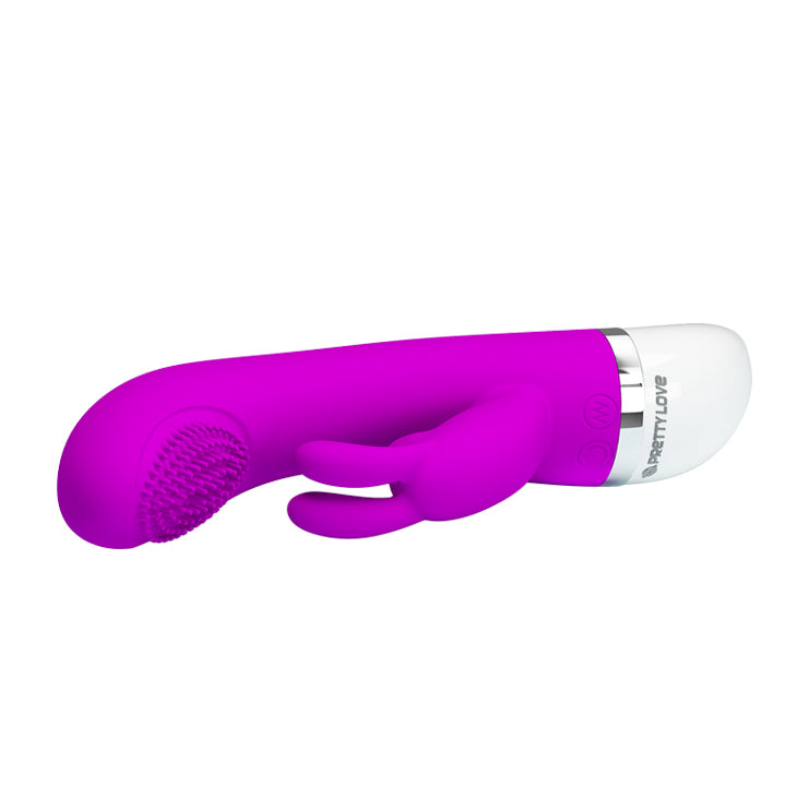 Pretty Love Christ Come Hither Rabbit Vibrator - Purple