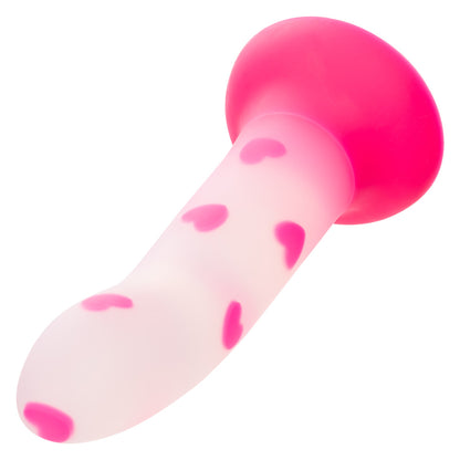 CalExotics Glow Stick Heart - Pink Silicone Toy with Glow-in-the-Dark Feature