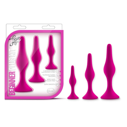 Blush Luxe Beginner Plug Kit – Pink – Three Graduated Sizes