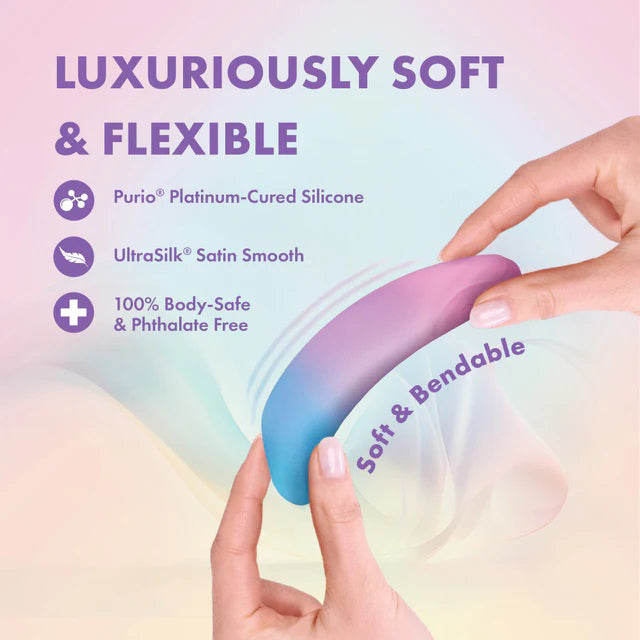 Blush Dolphin Kisses Petite Vibrator with 10 Vibration Modes - Multi