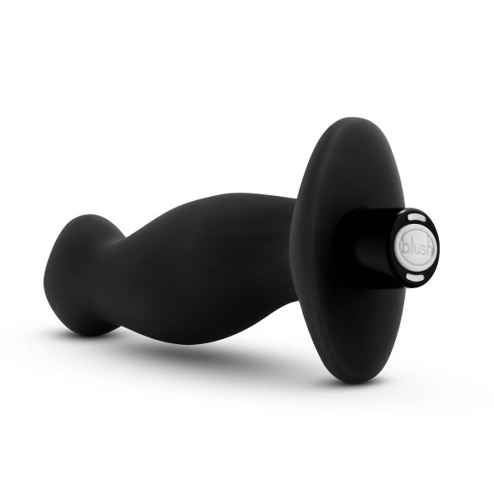 Anal Adventures Platinum Silicone Vibrating Prostate Massager 02 – Black