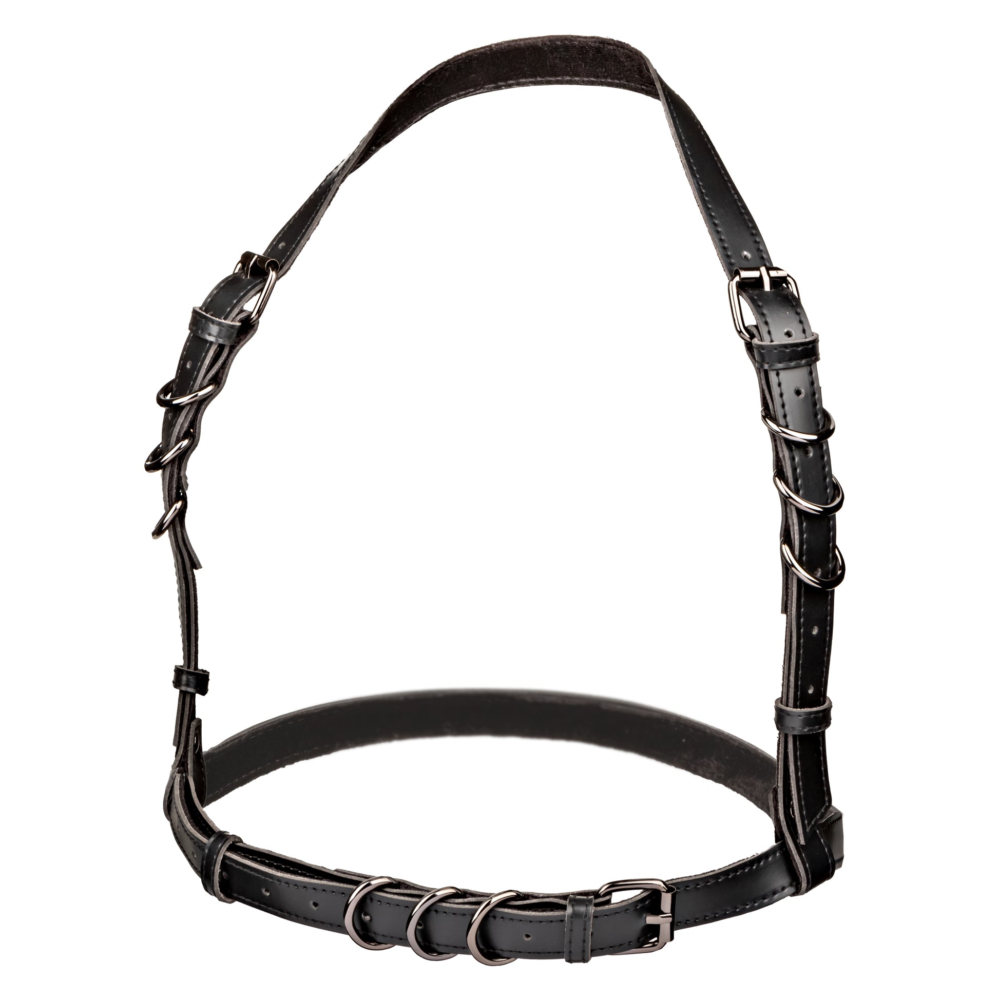 CalExotics Euphoria Collection Plus Size Halter Buckle Harness – Black