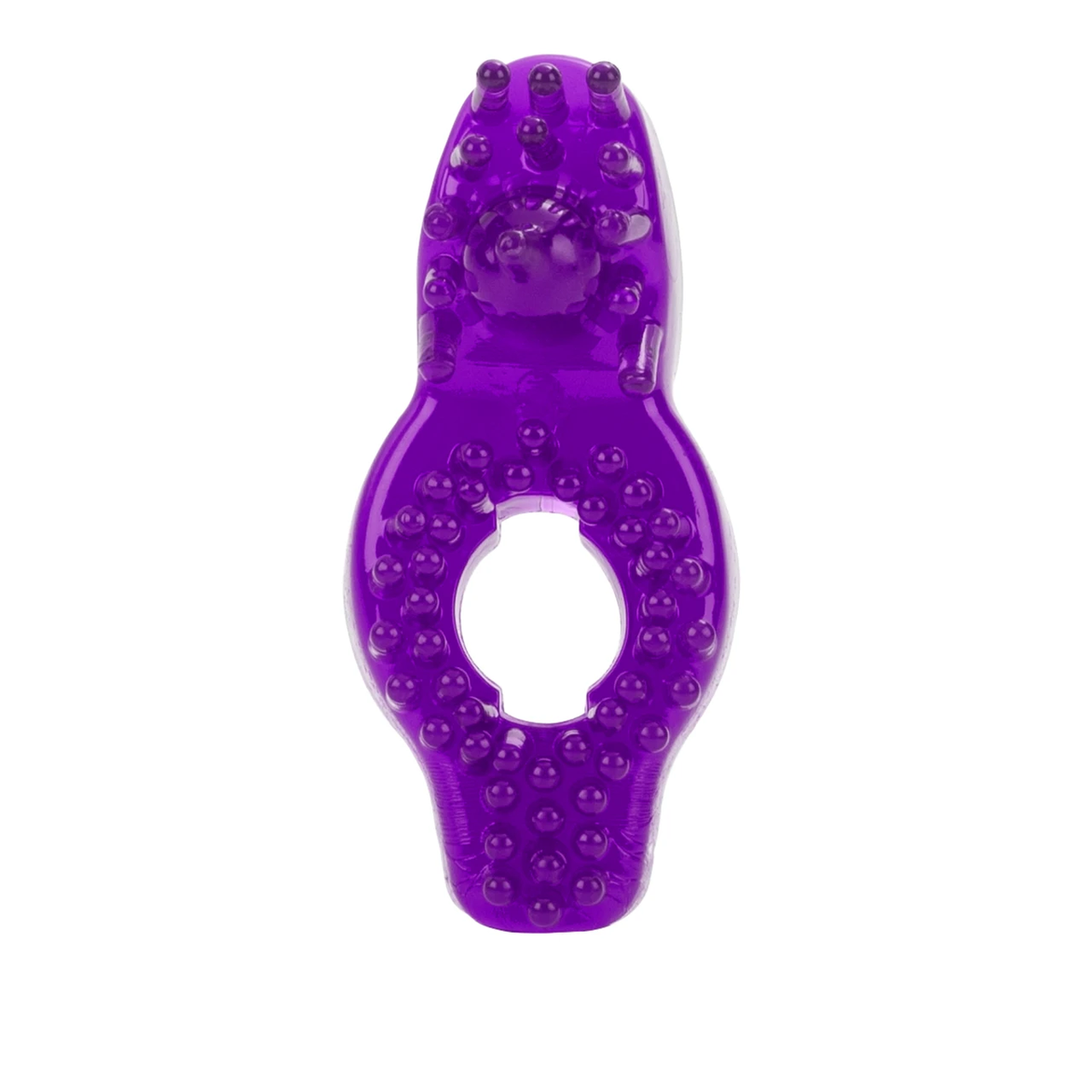 CalExotics Super Stretch Style D Erection Enhancement Ring with Ticklers - Purple