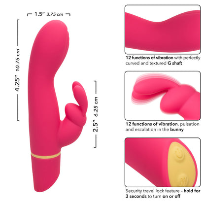 CalExotics Love Bunny Vibrating G Bunny - Pink - Multi-Function Vibrator