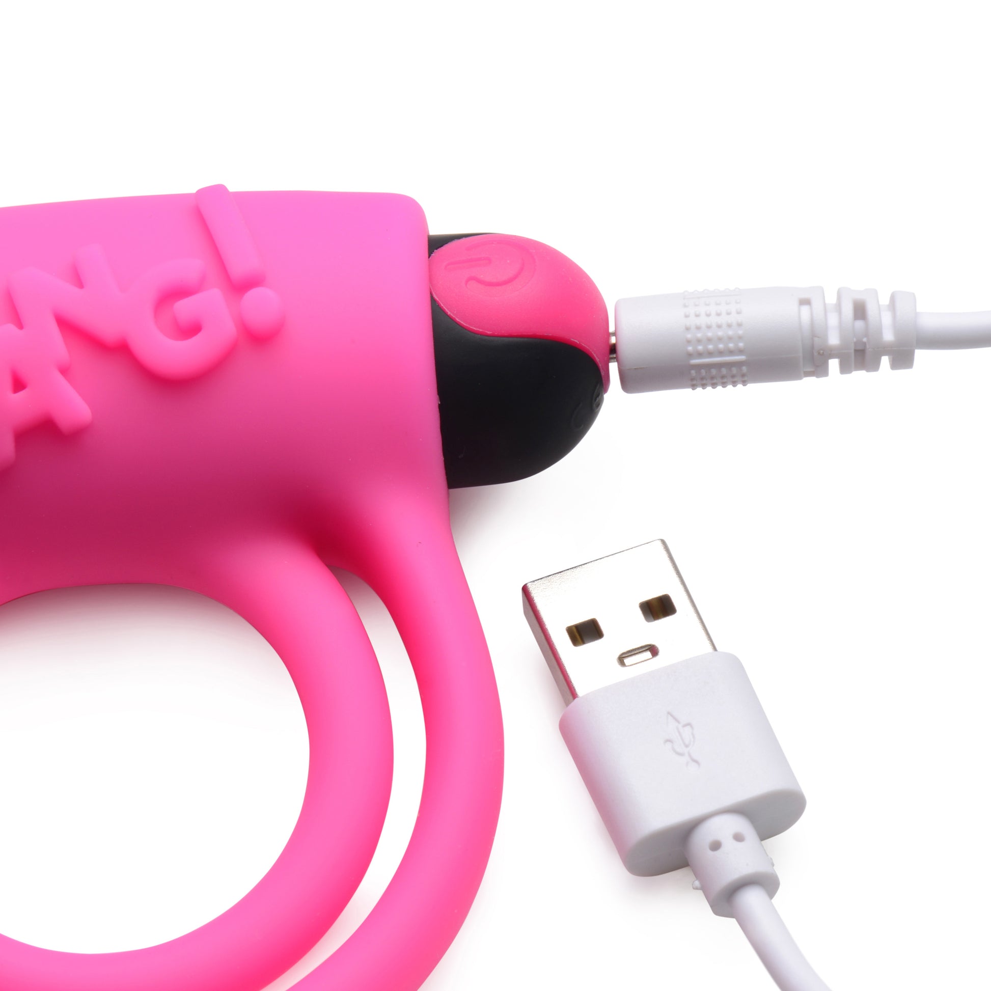 Bang Silicone Cock Ring and Bullet with Remote Control – Pink