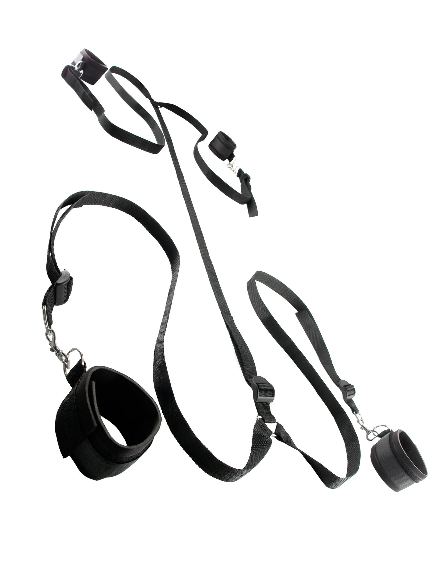 Pipedream Fetish Fantasy Limited Edition Wraparound Mattress Restraints – Black