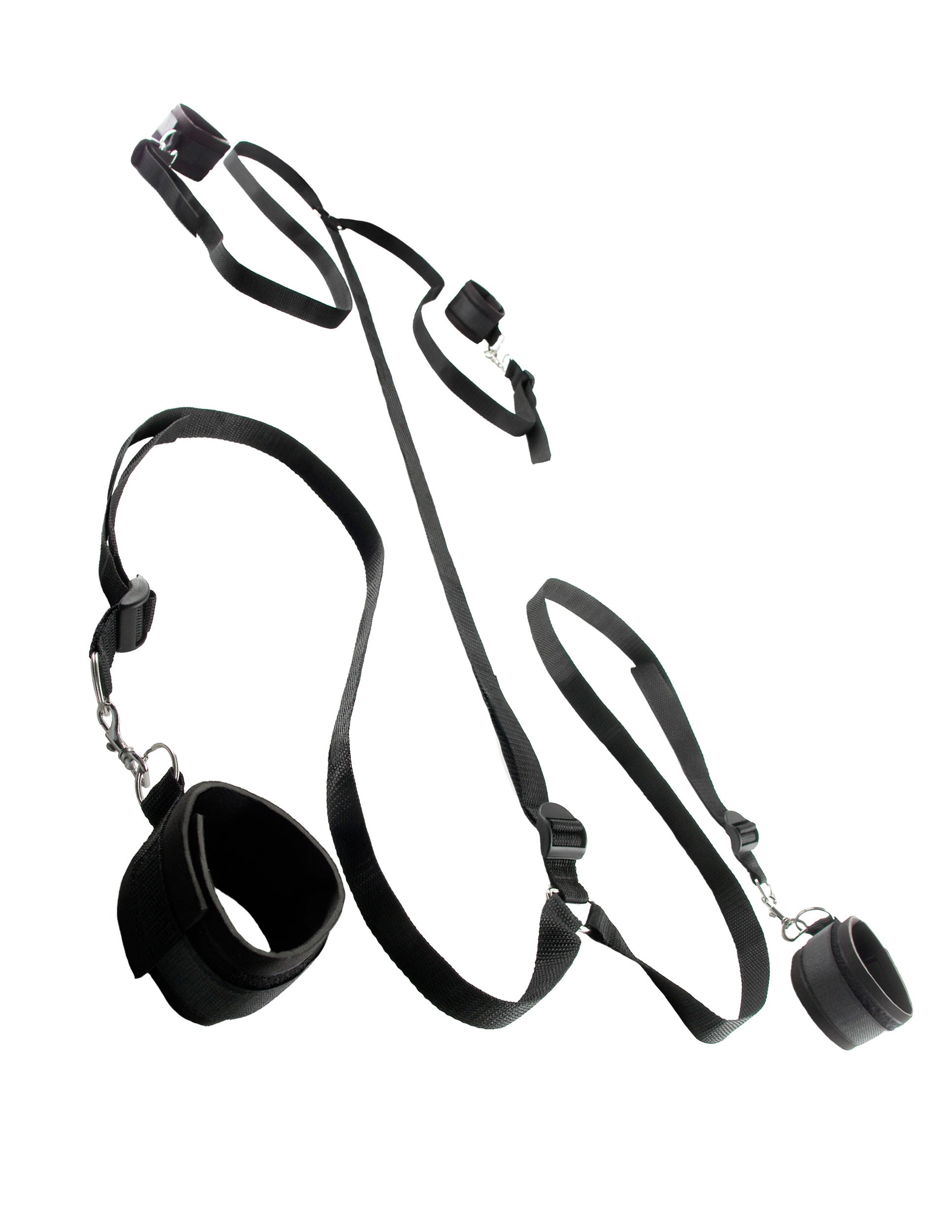 Pipedream Fetish Fantasy Limited Edition Wraparound Mattress Restraints – Black