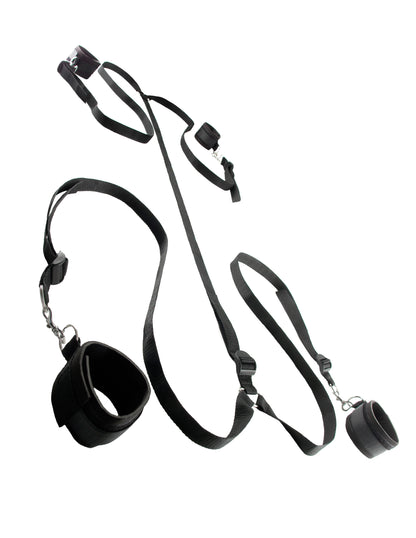 Pipedream Fetish Fantasy Limited Edition Wraparound Mattress Restraints – Black