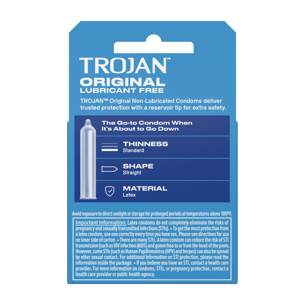 Trojan Enz Non-Lubricated Condoms - 3 Pack