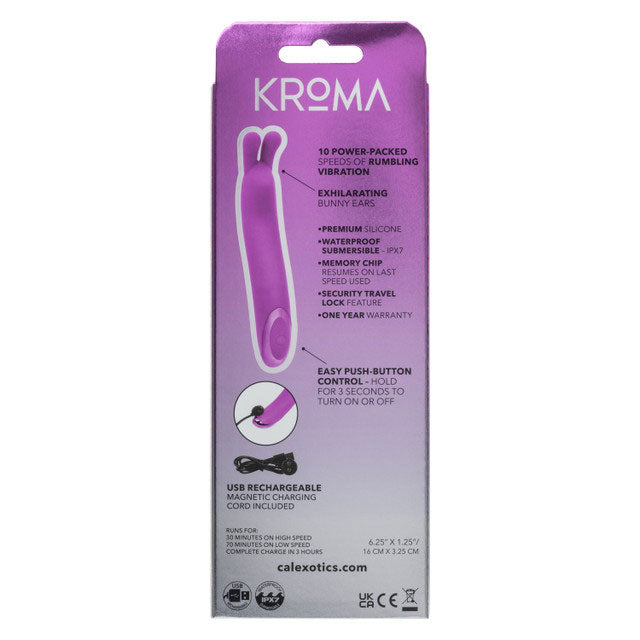 Kroma Turbo Bunny Mini Massager – Purple – Waterproof – Rechargeable