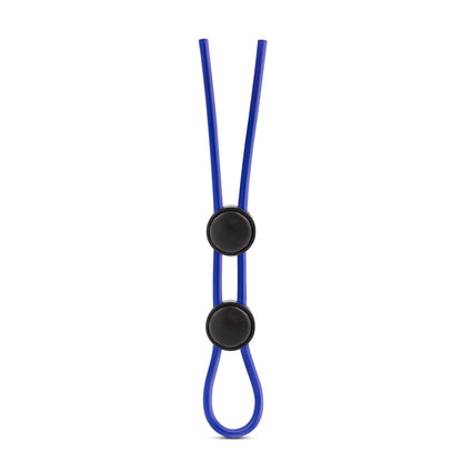 Blush Stay Hard Silicone Double Loop Cock Ring - Blue