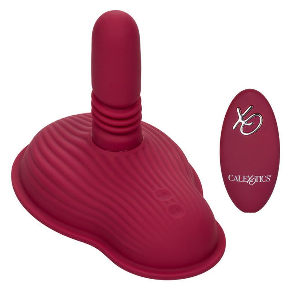 CalExotics Dual Rider Remote Control Massager – Red – Thrusting and Vibrating
