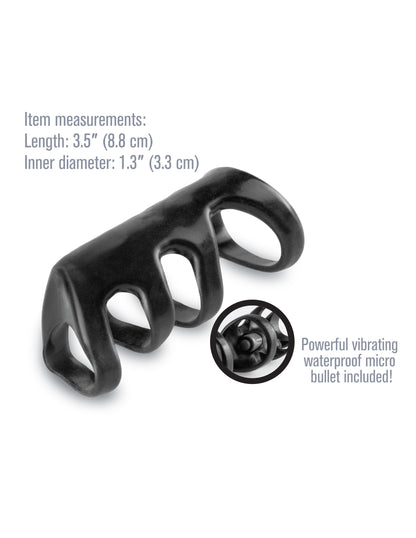 Fantasy X-Tensions Vibrating Power Cage – Black