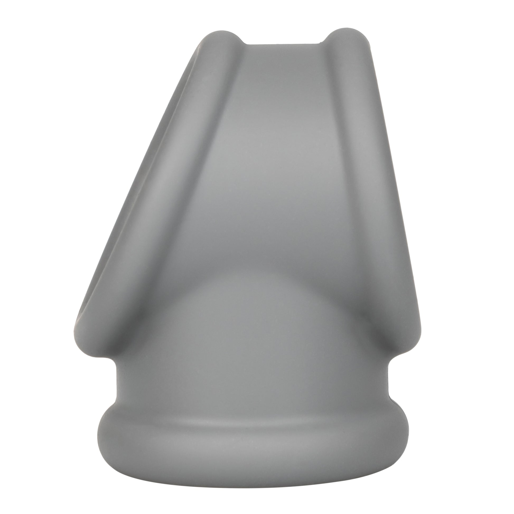 CalExotics Alpha Liquid Silicone Precision Ring - Gray - Ultra-Stretchy Cock Ring with Scrotum Support