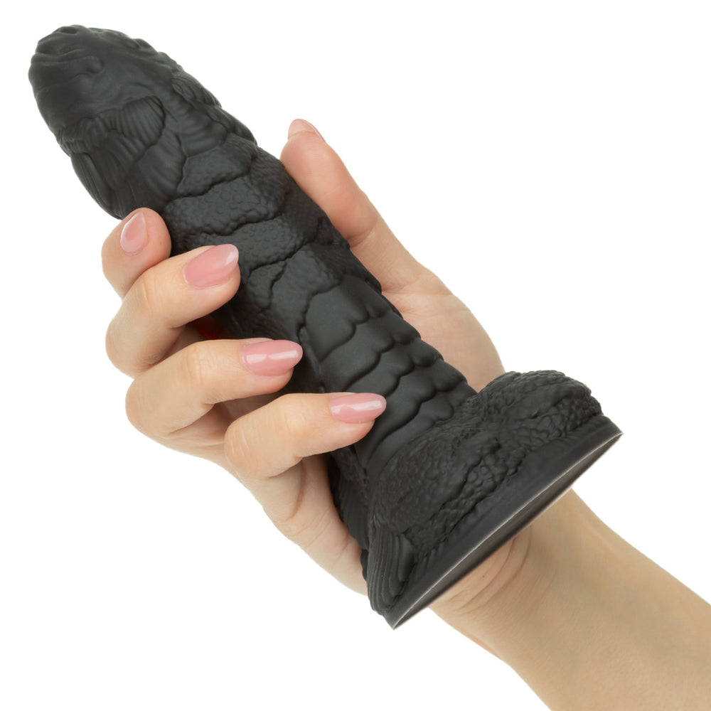CalExotics Monster Dong The Gill Man - Waterproof Flexible Dildo - Black