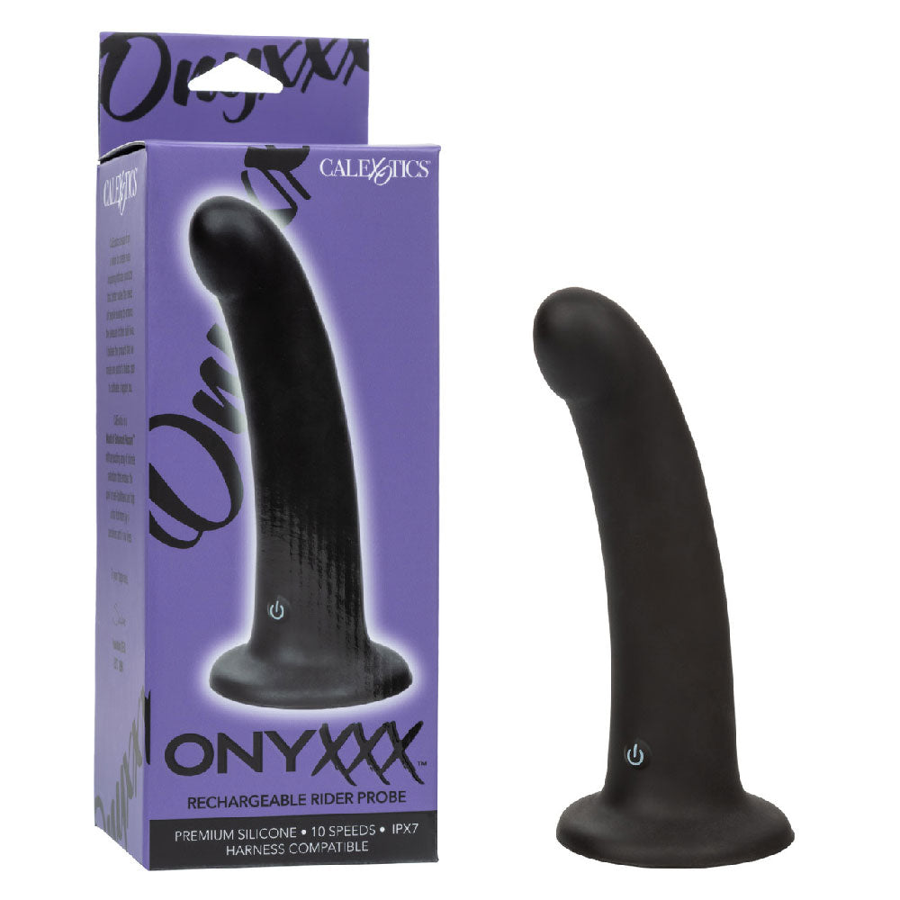 CalExotics Onyxxx Rechargeable Rider Probe – Black – Multi-Function Vibration