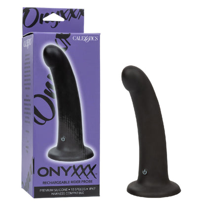 CalExotics Onyxxx Rechargeable Rider Probe – Black – Multi-Function Vibration